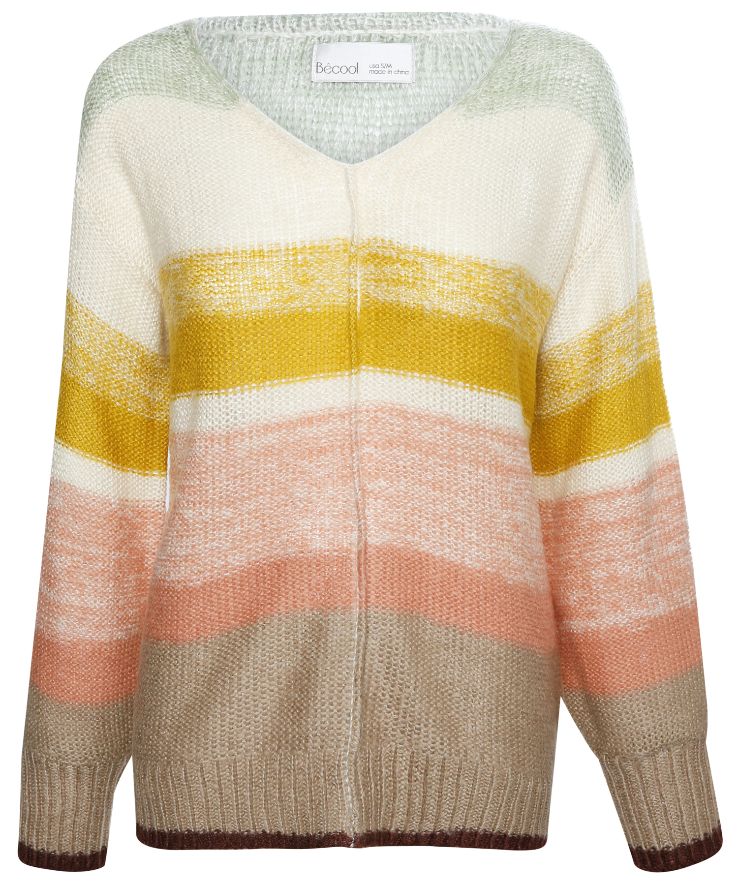 V-Neck Striped Sweater