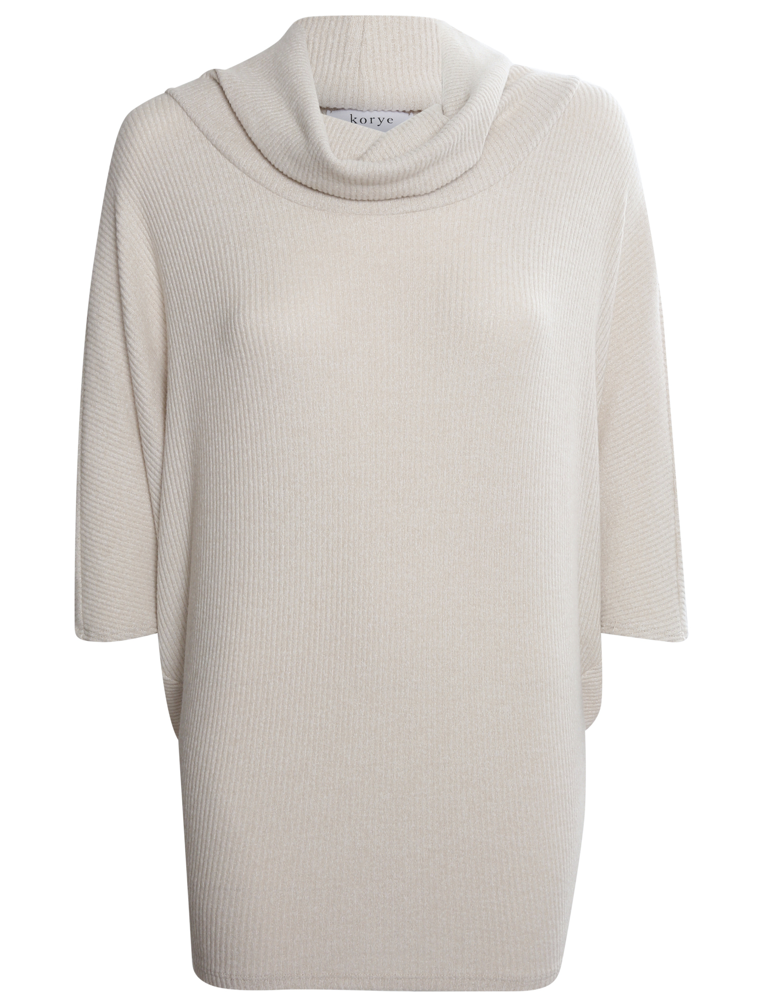 Cowl Neck 3/4 Sleeve Brushed Top