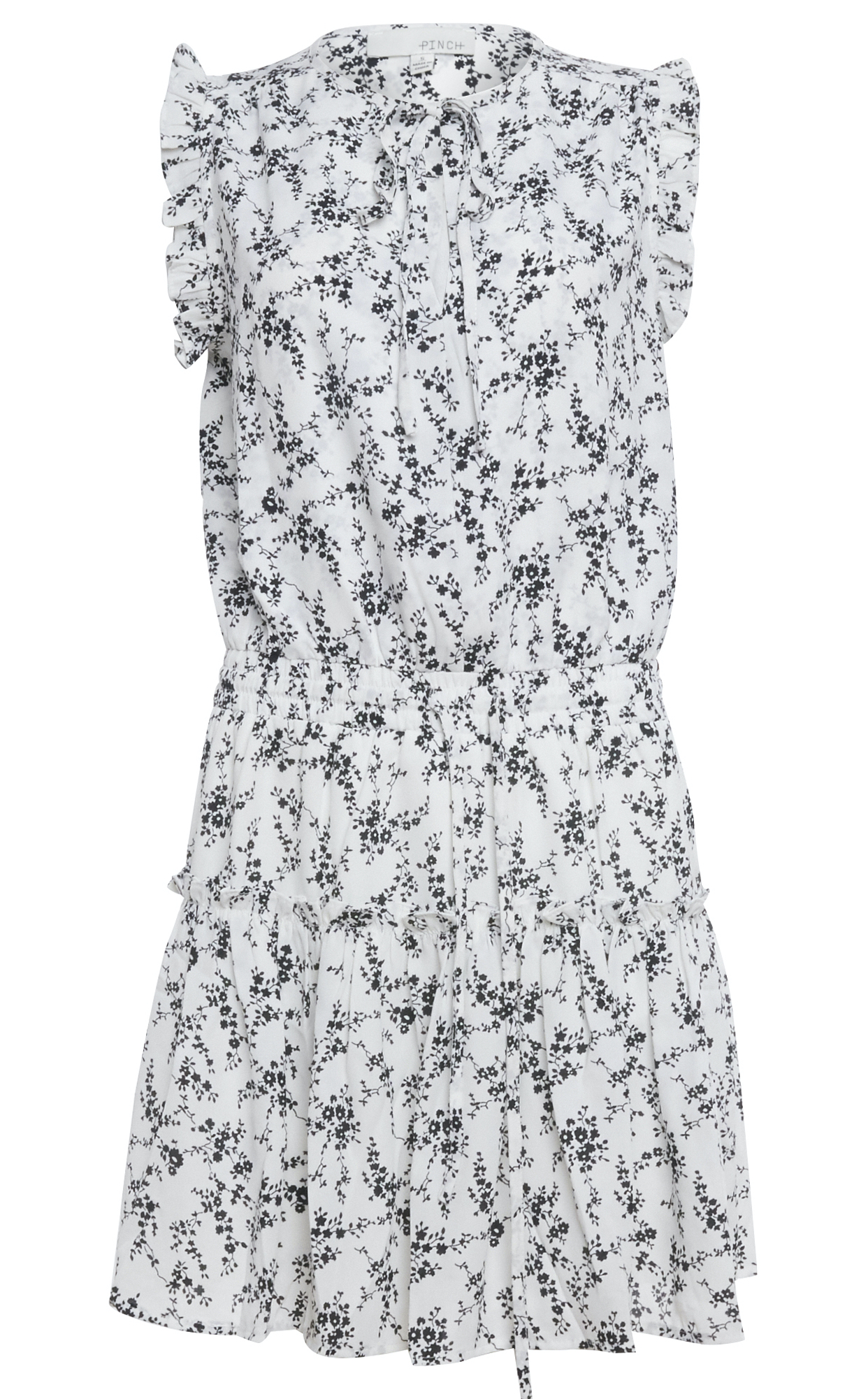 Printed Tiered Mini Dress