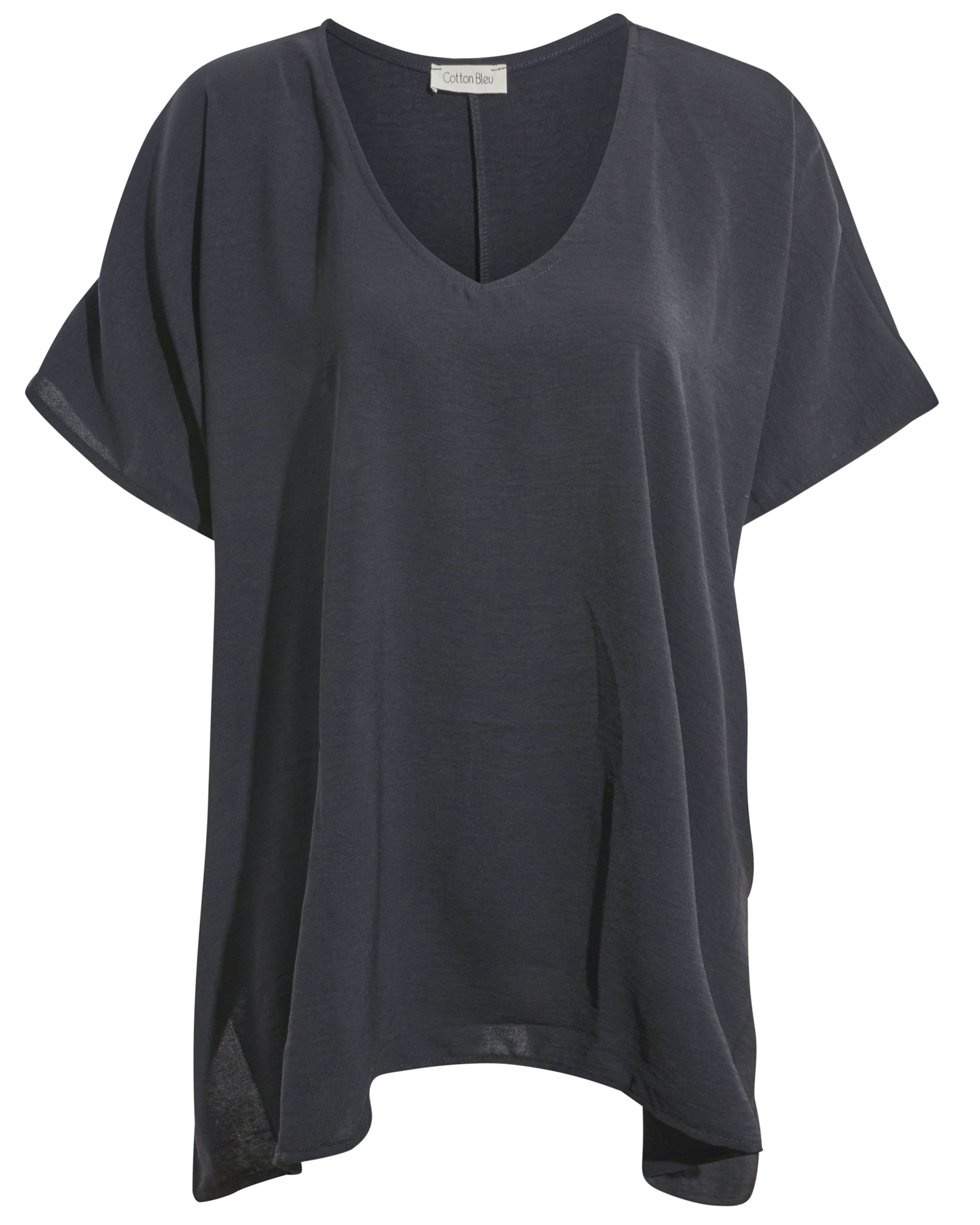 V-Neck Drop Shoulder Oversize Top