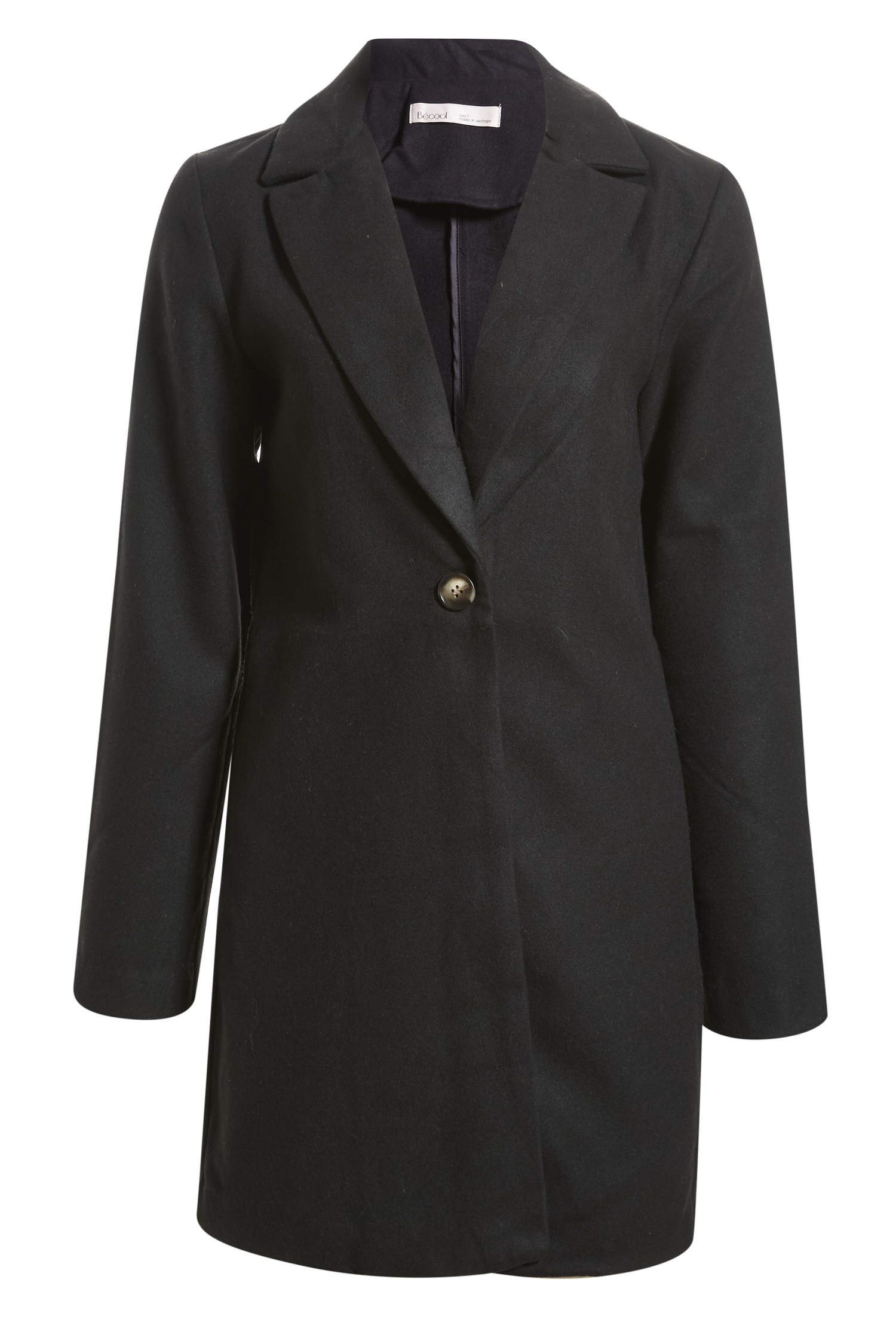 Single Button Front Coat