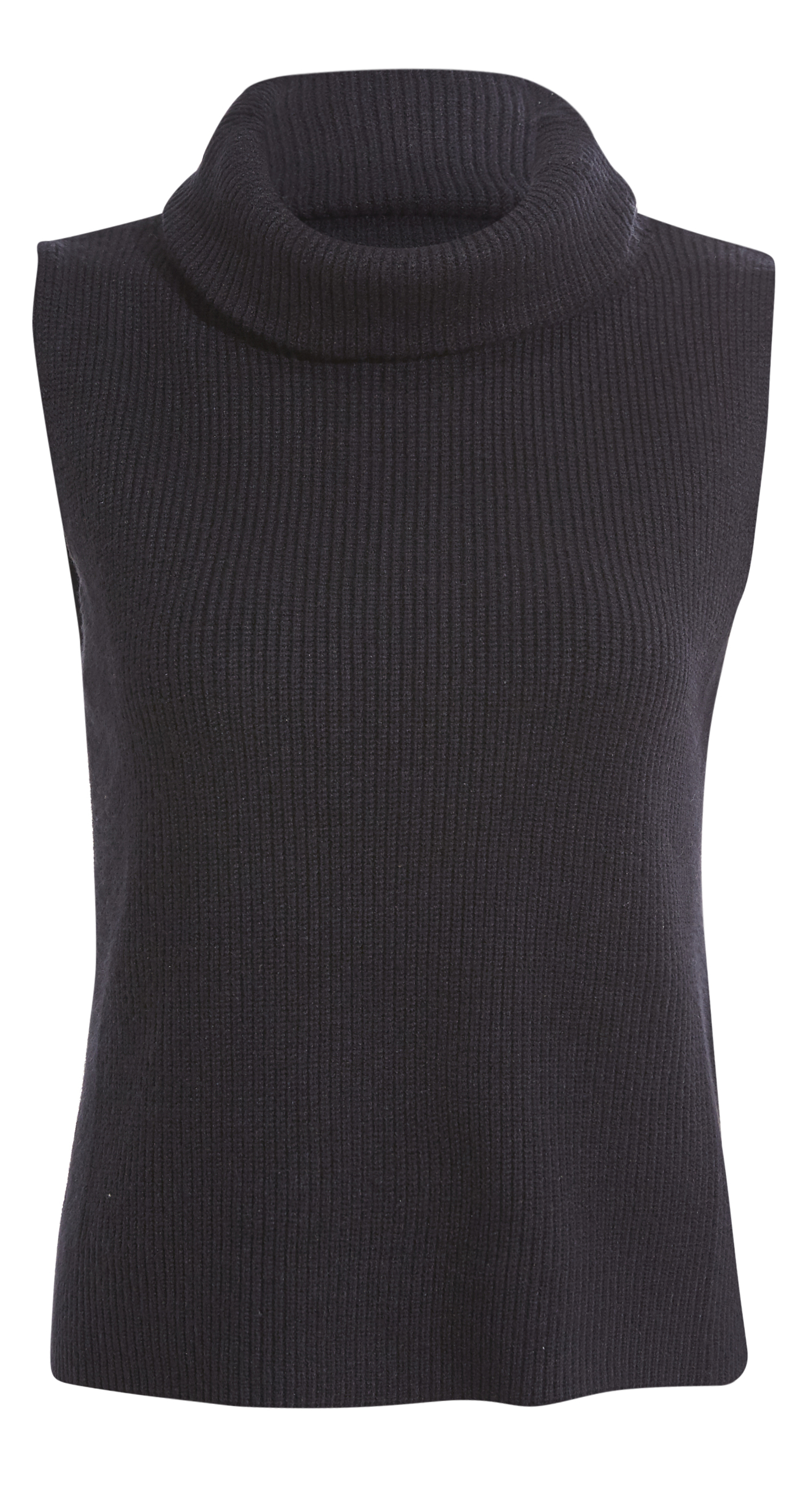 Sleeveless Turtleneck Sweater