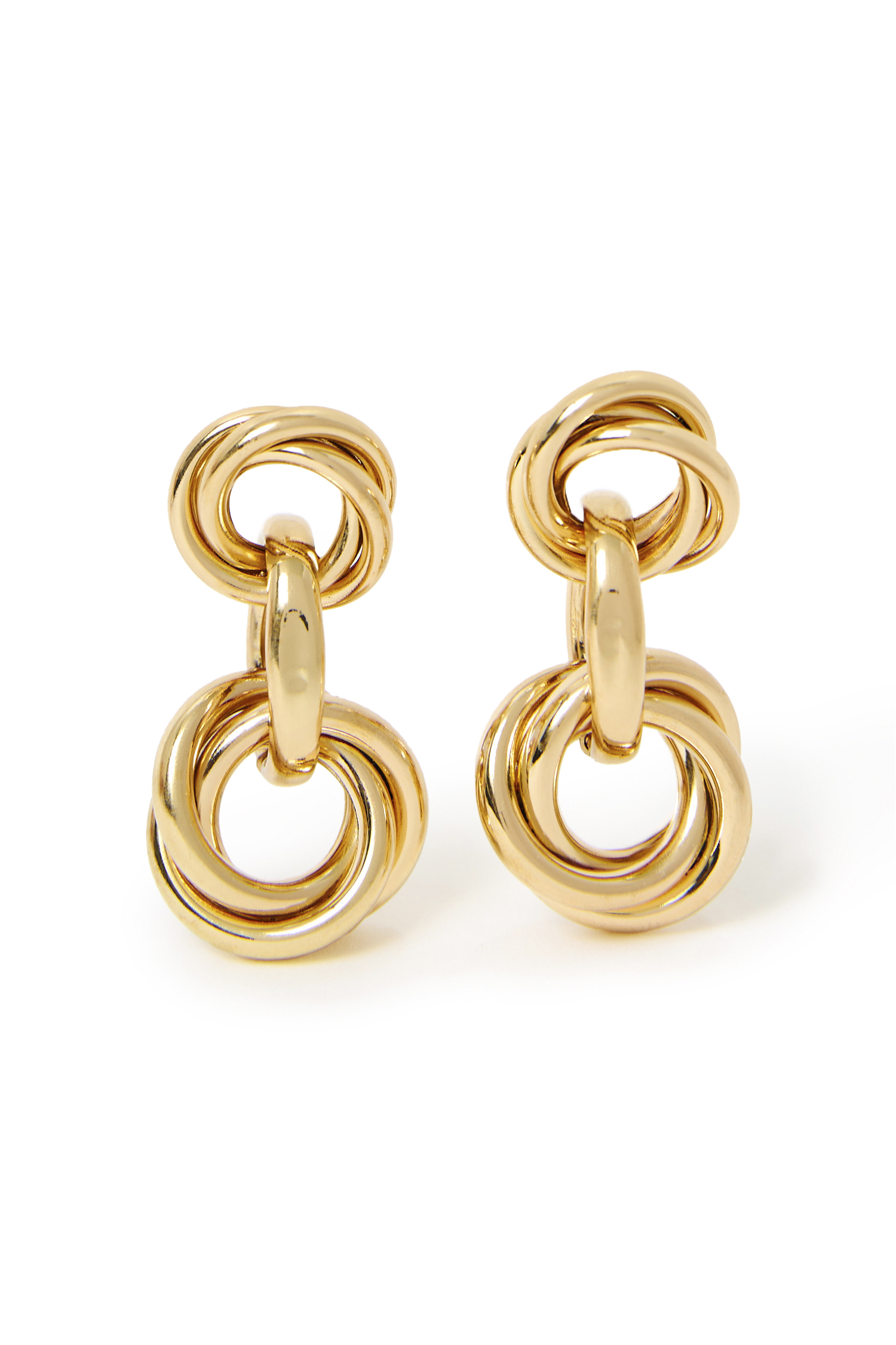 Layered Hoop Drop Earrings