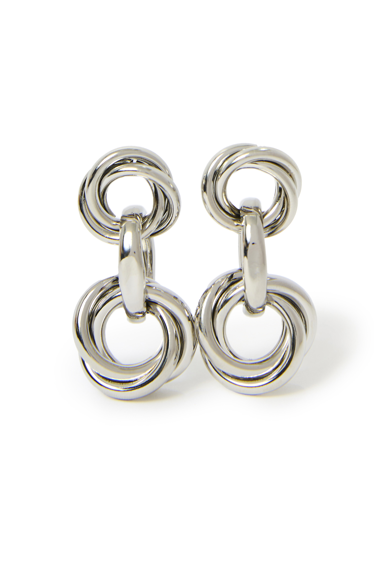 Layered Hoop Drop Earrings