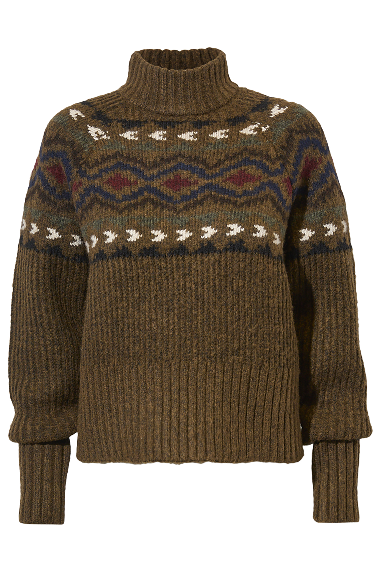 Aztec Mock Neck Sweater