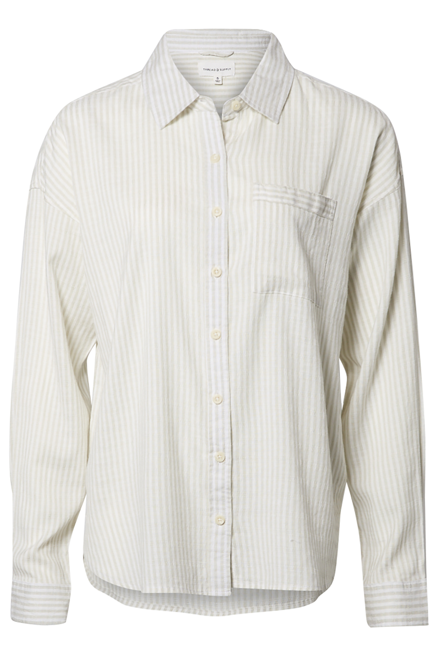 Thread & Supply Collared Striped Shirt