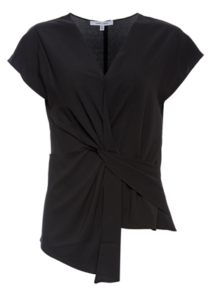 Front Knot Short Sleeve Top