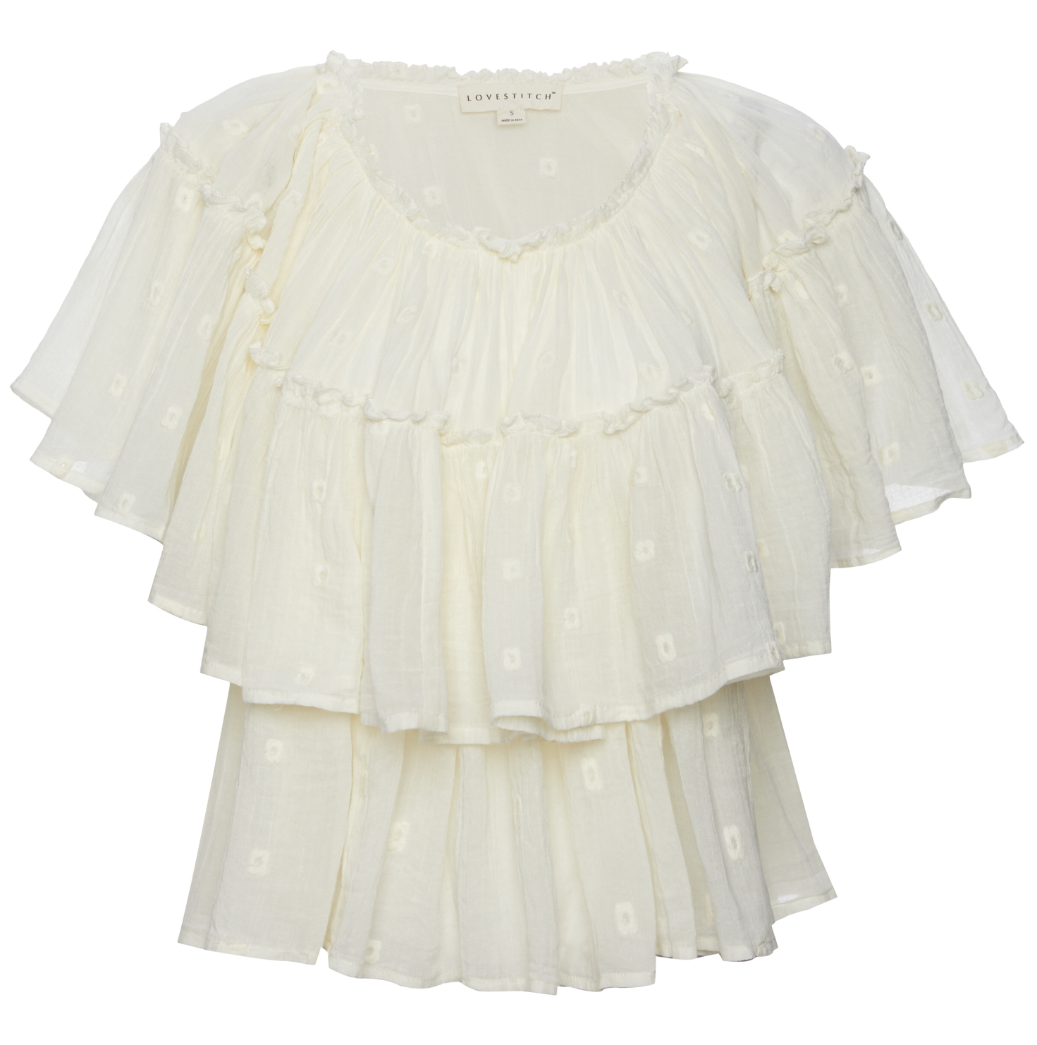 Off The Shoulder Tiered Ruffle Top