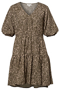 Floral V-Neck Short Dress