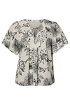 V-Neck Floral Blouse