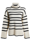 Stripe Turtleneck Sweater