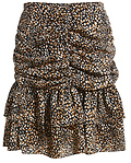 BCBGeneration Ruched Ruffle Skirt