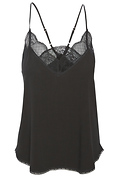 Spaghetti Strap Lace Trim Cami