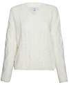 Chenille Cable Knit V-Neck Sweater