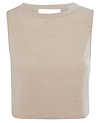 Sleeveless Back Cut-Out Overlap Top