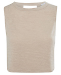 Sleeveless Back Cut-Out Overlap Top