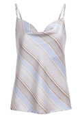 Skies are Blue Striped Cowl Neck Cami