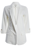 Cuffed Sleeve Ponte Blazer