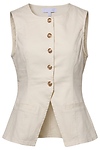 Petite Button Front Vest Top