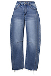 High Rise Barrel Leg Denim