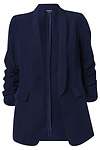 Ruched Half Sleeve Blazer