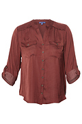 Democracy Button Down Top