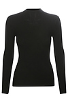Mock Neck Ribbed Long Sleeve Top