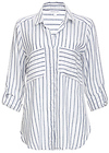 Ayla Striped Button Down Top