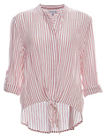 Erika Striped Front Knot Long Sleeve