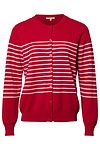 Button Down Stripe Cardigan Sweater