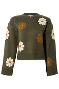 Flower Round Neck Sweater